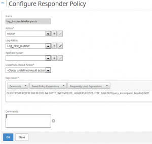 Citrix NetScaler: Counting incomplete Requests using HTTP callout
