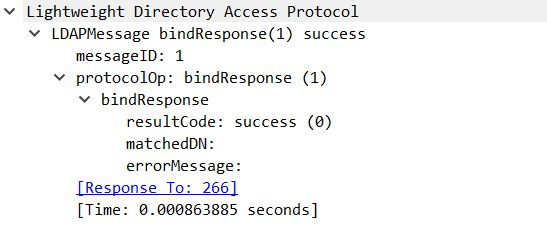 network trace for a bind request on Citrix ADC / NetScaler