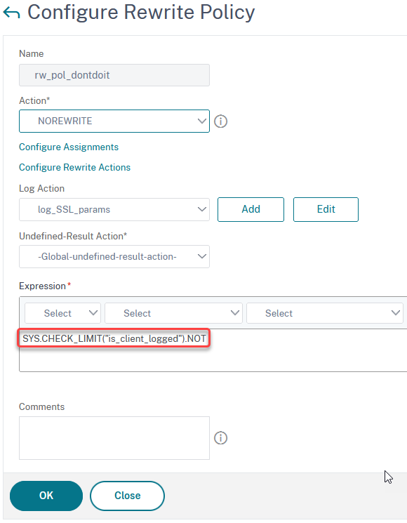 Citrix ADC / NetScaler policy tro log SSL ciphers to syslog