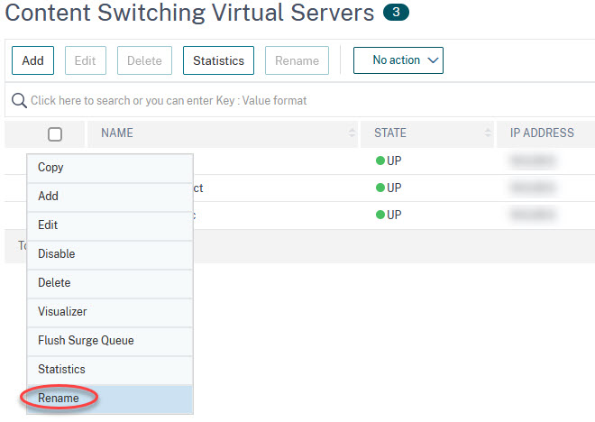 Renaming vServers on Citrix NetScaler ADC