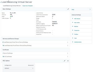 Citrix NetScaler ADC load-balancing server for wordpress 