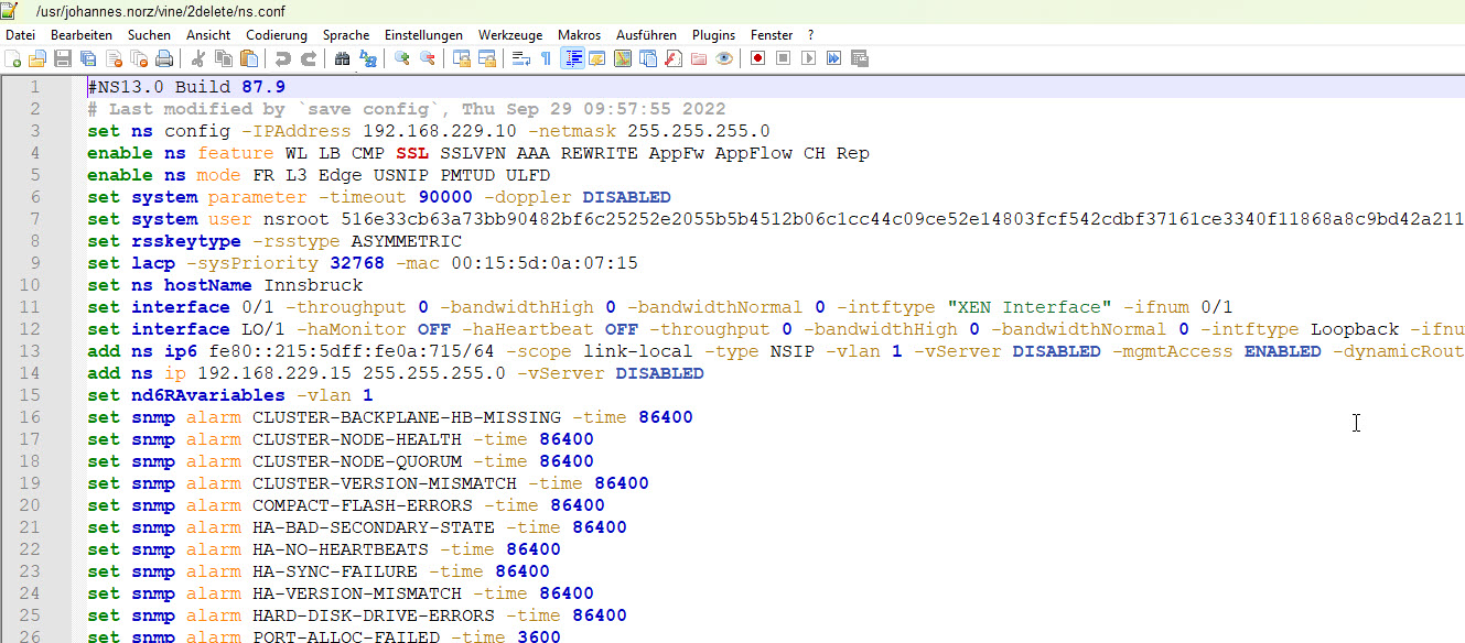 Citrix NetScaler language definition for Notepad++ – Just an other ...