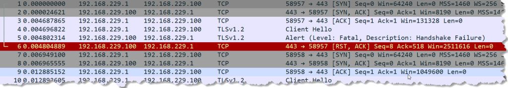 Connecting to a Citrix NetScaler with SNI enabled, but no SNI header specified